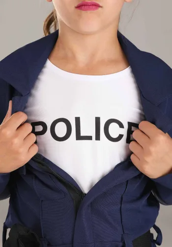 Vista 4 de Mameluco de policía táctico para niñas Multicolor