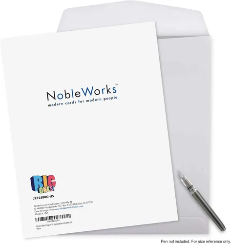 Vista 7 de NobleWorks, Divertida tarjeta de felicitación para bebé, tarjeta de embarazo con sobre, de todos nosotros (8.5 x 11 pulgadas), Big New Baby Congrats