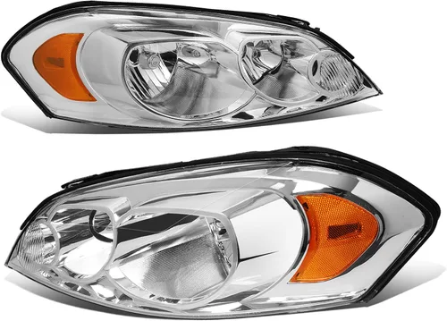 Vista 13 de DNA Motoring HL-OH-CI06-BK-CL1 - Faros delanteros de carcasa negra compatibles con Impala 06-13
