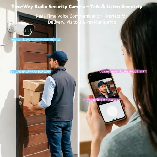Vista 4 de Sistema de cámara de seguridad inalámbrica 4 Cam NVR Kit con monitor