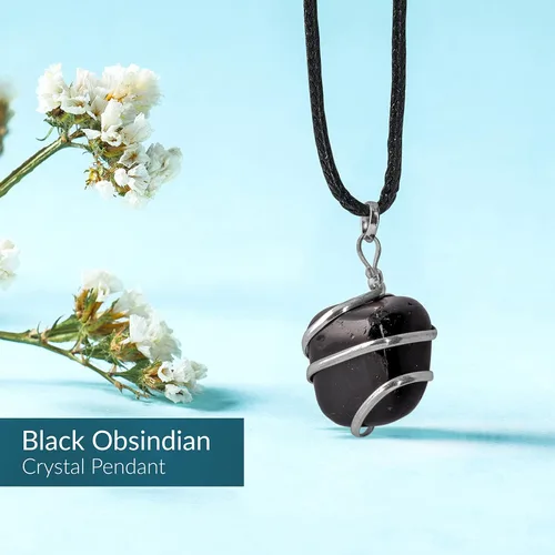 Vista 22 de PYOR Collar con colgante curativo de Reiki de cristal, gemas de buena suerte, prosperidad, riqueza, piedras preciosas naturales, collares de buena