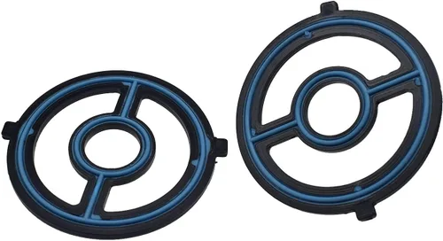 Vista 5 de Junta de enfriador de aceite de motor 2PCS para Mazda 3 5 MX-5 Miata CX-7 LF0214700
