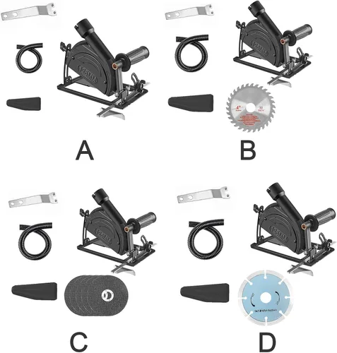 Vista 3 de Soporte para amoladora angular de 45 grados, ajustable, accesorios de amoladora angular para amoladora angular de 100 ~ 4.921 in, base de máquina