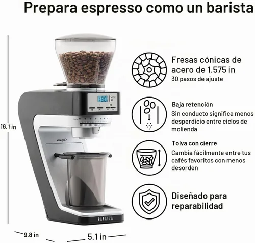 Vista 3 de Baratza Sette 30 - Molinillo cónico para rebabas