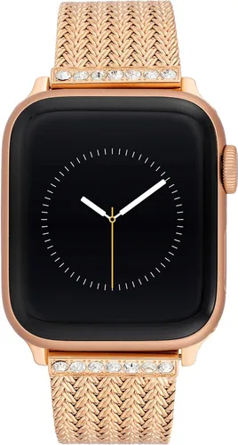 Vista 8 de WITHit Anne Klein - Correa de malla para Apple Watch, segura, ajustable, correa de repuesto para Apple Watch, se adapta a la mayoría de las muñecas