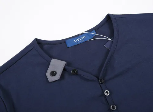 Vista 5 de Aiyino Cárdigan casual de manga corta y larga con cuello en V para hombre