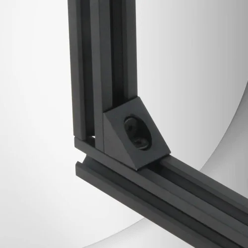 Vista 4 de Soporte de esquina angular de aluminio 2020 con tornillos M5x10mm y tuercas en T para perfil de extrusión de aluminio de la serie 2020 de 0.236 in