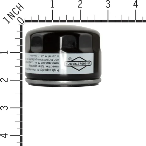 Vista 2 de Filtro de aceite de Briggs & Stratton, modelo 492932S, 1, Negro Sustituye a 492932, 5049K, 696854, 795890; Intek & Vanguard V-Twin