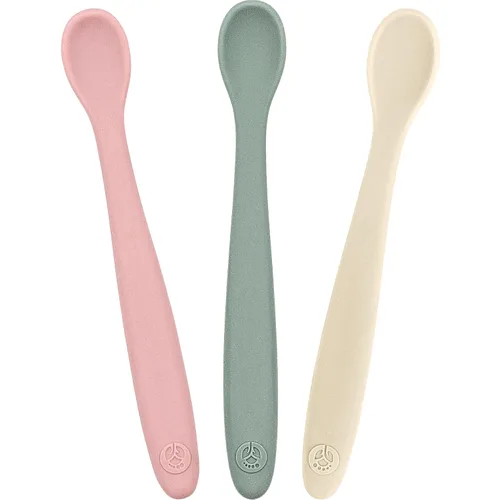 Vista 13 de WeeSprout Cucharas de silicona para bebé, utensilios de alimentación infantil de primera etapa con punta suave, utensilios de cocina flexibles