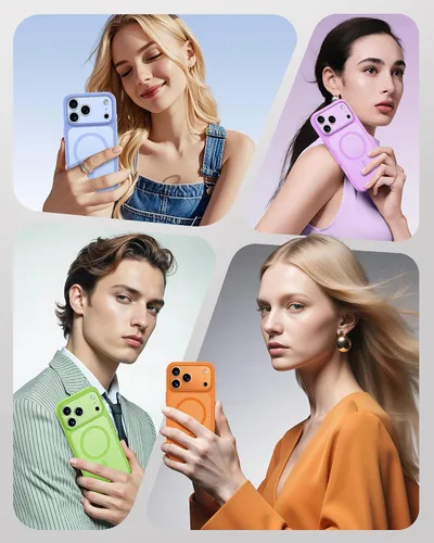 Vista 558 de TOCOL Funda para iPhone 11, compatible con Magsafe, protección completa de cámara, imanes integrados, protección contra caídas, funda translúcida