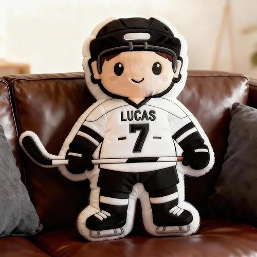Vista 11 de Mostop Almohada de fútbol personalizada con nombre y número personalizados, regalos de cumpleaños de Navidad para niños, papá, deportes, atletas