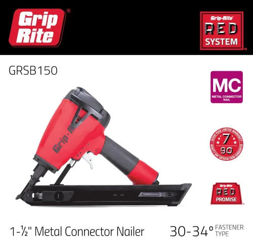 Vista 4 de Grip-Rite GRSB150, Clavadora de vigueta de un solo golpe, 1-1/2", eficiente y confiable
