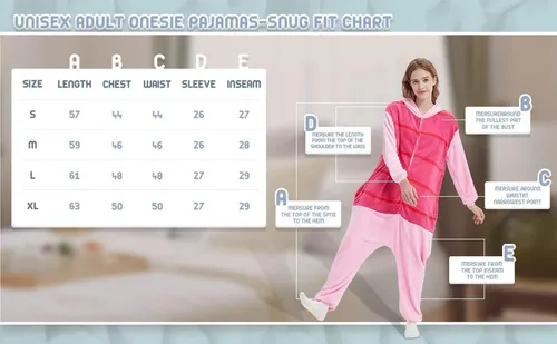 Vista 2 de Pijama unisex de franela para adultos, disfraz divertido de una pieza de animal para cosplay para mujeres y hombres