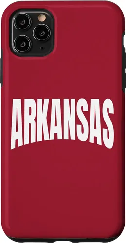 Vista 11 de Funda local tradicional para iPhone 15 Minimal Arkansas Rojo Blanco Fayetteville AR