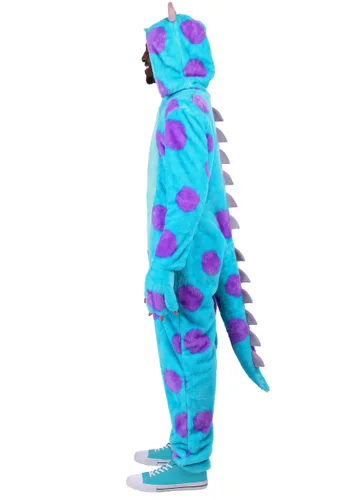Vista 7 de Disfraz Enterizo Sulley para Adultos de Pixar Multicolor