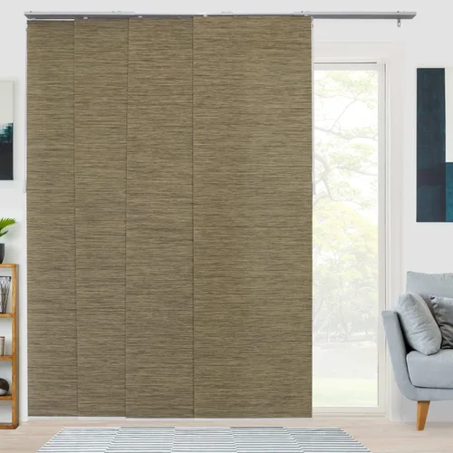 Vista 18 de CHICOLOGY Persianas de puertas corredizas, Persianas para puertas corredizas de vidrio, persianas verticales para puertas de patio, divisor