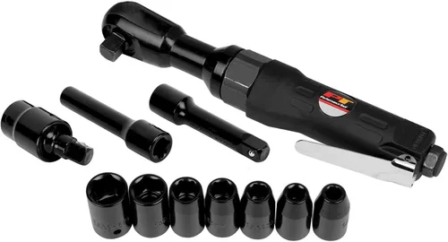 Vista 5 de Performance Tool M639 - Llave de trinquete neumático de 1/2 pulgada con torque de trabajo de 90 pies/libras, diseño de engranaje planetario triple