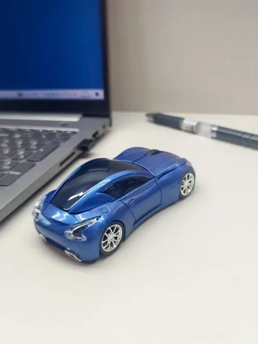 Vista 6 de Mouse inalámbrico de coche para computadora, con receptor USB, 3D, 1600 DPI, fresco y lindo, para computadora portátil, computadora, Mac