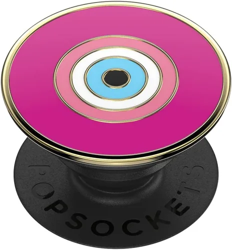 Vista 11 de Agarre para teléfono PopSockets con soporte expansible, agarre adhesivo - Golden Prana Black Sujeción segura y cómoda, anticaída, soporte, luna