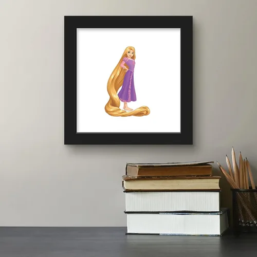 Vista 5 de Trends International Gallery Pops Disney Princess - Póster de pared Rapunzel para pared, 12 x 12 pulgadas, versión enmarcada en negro Versión