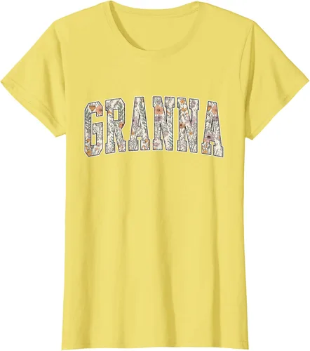 Vista 34 de Granna - Camiseta retro para el día de la madre Negro