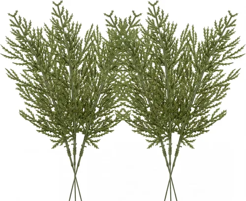 Vista 19 de Tallos de bayas con purpurina navideña, 24 piezas de púas artificiales para rellenos de adornos de árbol de Navidad, coronas de Navidad Dorado