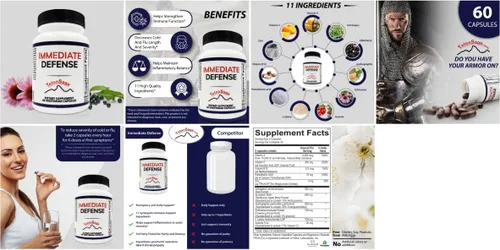 Vista 8 de Apoyo inmunológico de defensa inmediata: zinc, saúco negro, equinácea, vitamina A y C con B12, potente refuerzo de la inmunidad para adultos
