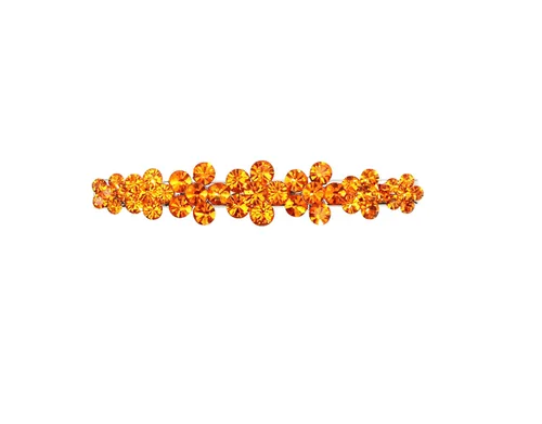 Vista 7 de Faship Preciosa pinza para el pelo de cocodrilo con diseño floral de cristal AB