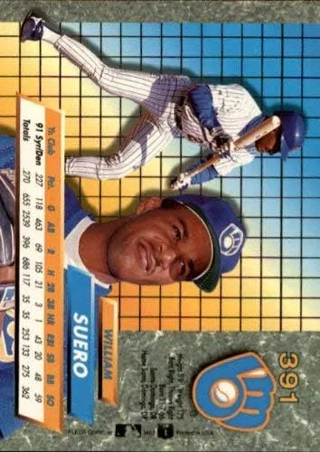 Vista 2 de 1992 Ultra #391 William Suero MLB Baseball Trading Card