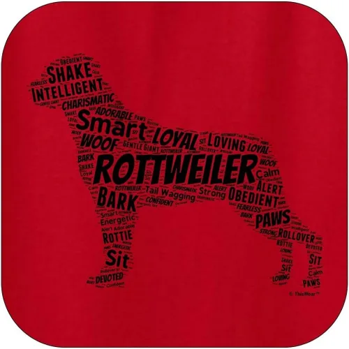 Vista 2 de Rottweiler Word Art - Sudadera con capucha para perro y cachorro