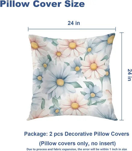Vista 379 de Batmerry Autumn Pumpkin Templeton Throw Pillow Covers, Green Leaves Paths Forests Decorative Pillow Covers Digital Printing Blended for Couch Sofa