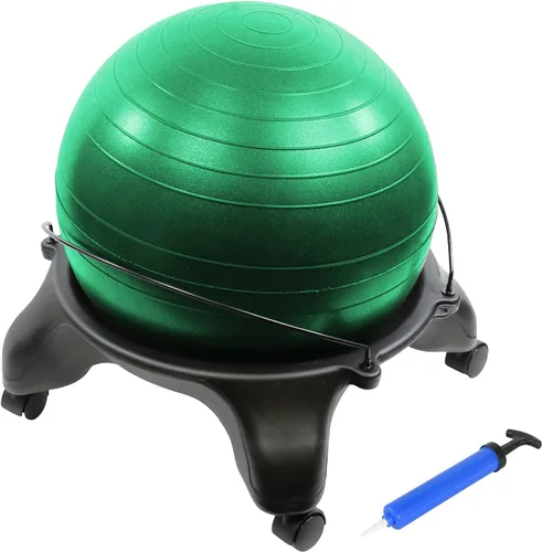 Vista 7 de CanDo Ball Stool Plastic No Back Adult