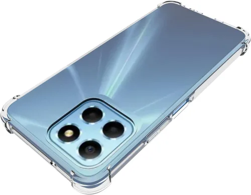 Vista 4 de USTIYA Funda para Honor X6 / X6s / Honor X8 5G Transparente TPU Cuatro Esquinas Funda Protectora Transparente Suave