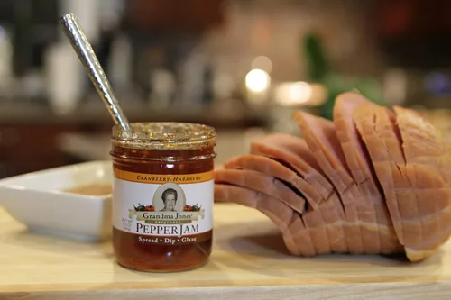 Vista 5 de Grandma Jones' Originals PEPPER JAM Grandma Jones Originals - Gelatina de pimienta (viene en 8 sabores) (Southwestern Chipotle)