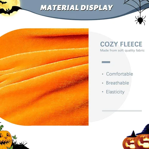Vista 5 de Disfraces familiares a juego que brillan en la oscuridad para Halloween mono de una pieza con capucha y diseño de esqueleto para adultos y niños