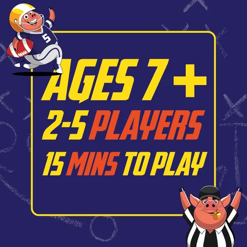 Vista 2 de Pick Six – ¡El mejor juego de cartas con temática de fútbol americano! Juego de cartas estratégico para niños y adultos. Ideal para fiestas y noches