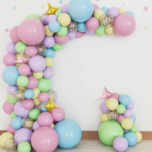 Vista 14 de Kit dorado de decoración de cumpleaños número 50 – grande, paquete de 26 Cartel de cumpleaños 50 negro y dorado con globos de estrella de Mylar