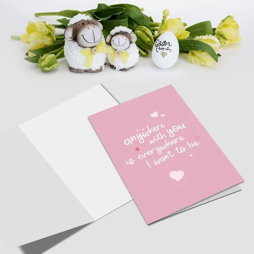 Vista 3 de Nchigedy Dulce tarjeta del día de San Valentín para marido y esposa, tarjeta de aniversario para él y ella, tarjeta de amor romántica para prometido
