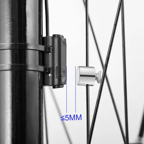 Vista 3 de Computadora de bicicleta, computadora de bicicleta con cable, 19 funciones, velocímetro, impermeable, con retroiluminación Rojo