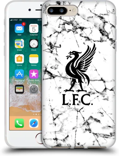 Vista 102 de Oficial LIVERPOOL Football Club 2017/18 Mármol Soft Gel Case para iPhone de Apple 7 Plus/8 PLUS Escudo negro.