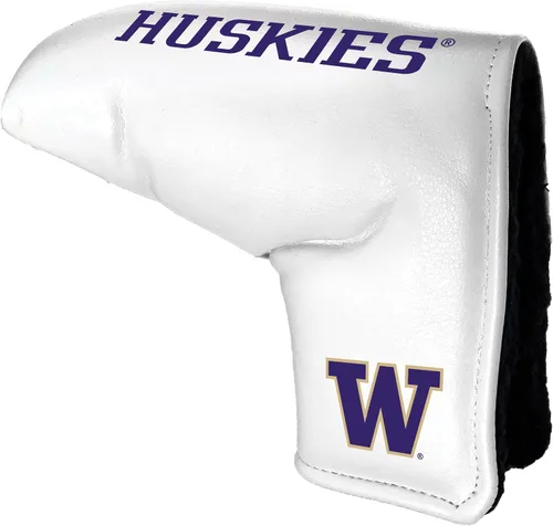 Vista 7 de Team Golf NCAA Team Golf NCAA Tour Blade Putter Cover (blanca), se adapta a la mayoría de putters de cuchilla, Scotty Cameron, Taylormade, Odyssey