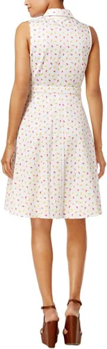 Vista 2 de Maison Jules Womens Printed Shirt Dress