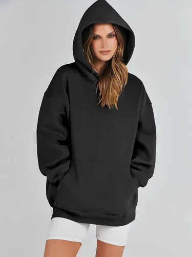 Vista 7 de ANRABESS Womens Oversized Hoodies Fleece Sweatshirts Long Sleeve Hooded Pullover Winter Clothes with Pocket