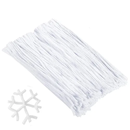 Vista 9 de Cuttte Suministros de limpieza de pipas para manualidades, 300 piezas de tallos de felpilla para manualidades para niños, suministros de arte