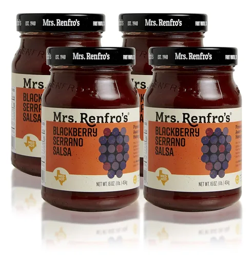 Vista 4 de Mrs. Renfro's Salsa de piña - Sin gluten (frascos de 16 onzas, paquete de 4)
