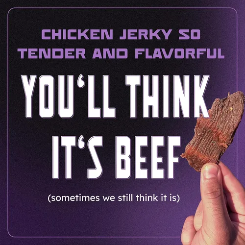 Vista 3 de MaxJerky Sichuan Chili Crisp Chicken Jerky, 0.97 oz de proteína, 2.5 onzas (paquete de 4)