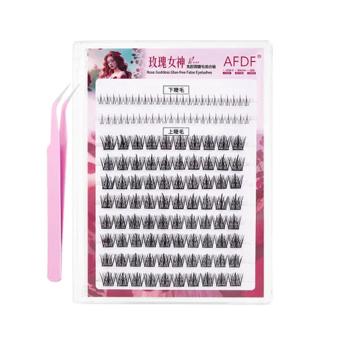 Vista 24 de Extensión de Pestañas DIY Efecto 3D Natural Individual 9/11/12mm Pestañas 80 Racimos Pestañas de Volumen Set Mixto, Extensión de Pestañas Caseras