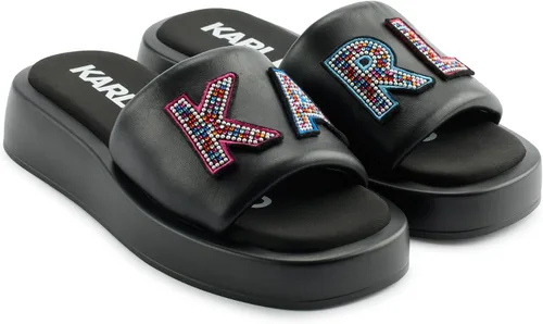 Vista 10 de Karl Lagerfeld Sandalia de plataforma Opal para mujer Negro/Blanco