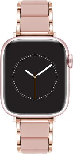 Vista 14 de Anne Klein Silicone Adjustable Bracelet for Apple Watch Negro/Oro rosa