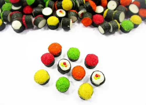 Vista 3 de Casa de muñecas Comida 20 Japonés Comida Sushi Tekkamaki Miniatura Alimentos Sueltos 14996